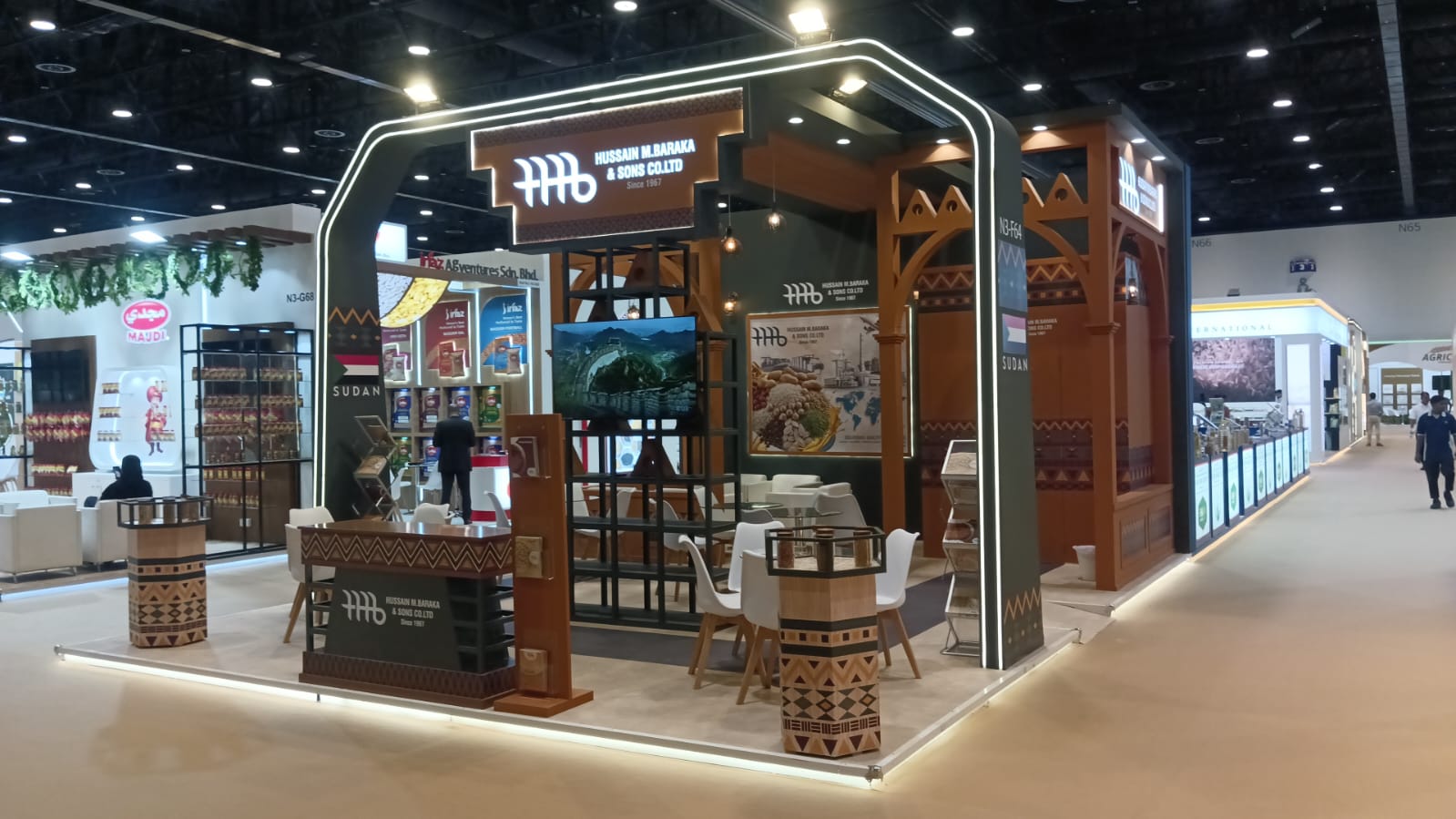 Product display counters at Gulfood 2026 Dubai